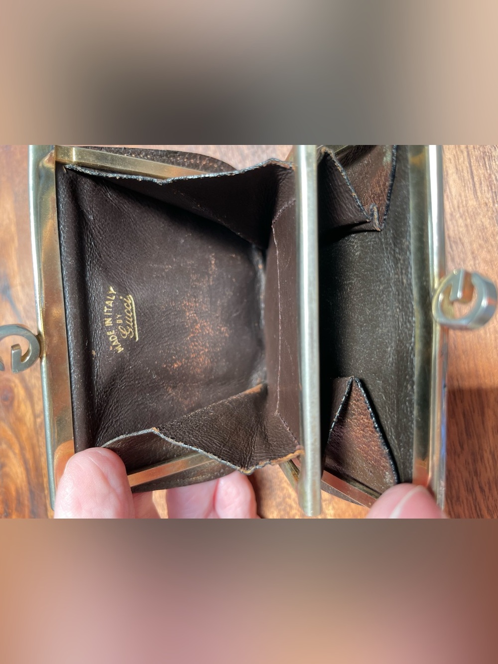 GUCCI Vintage G Kisslock Coin Purse w/COA - Picture 10 of 13
